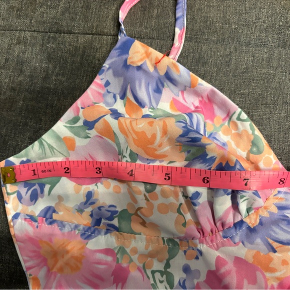 Cider crop floral corset top Beautiful in person! L on tag but fits like M - Picture 6 of 7